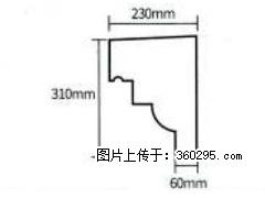 产品分解图型 - 檐口线，型号：SX311-YK-3，规格：230x310mm(3) - 安庆三象EPS建材 anqing.sx311.cc